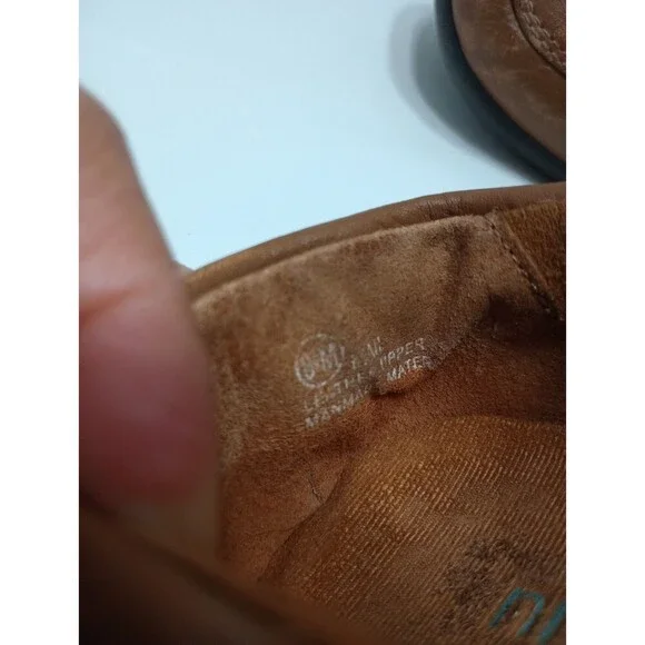 Nicole Natural Tan Leather Loafer  Flats Womens - Size 8.5 M - Picture 10 of 10